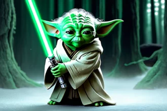 Yoda mester zold fenykardja star wars 1