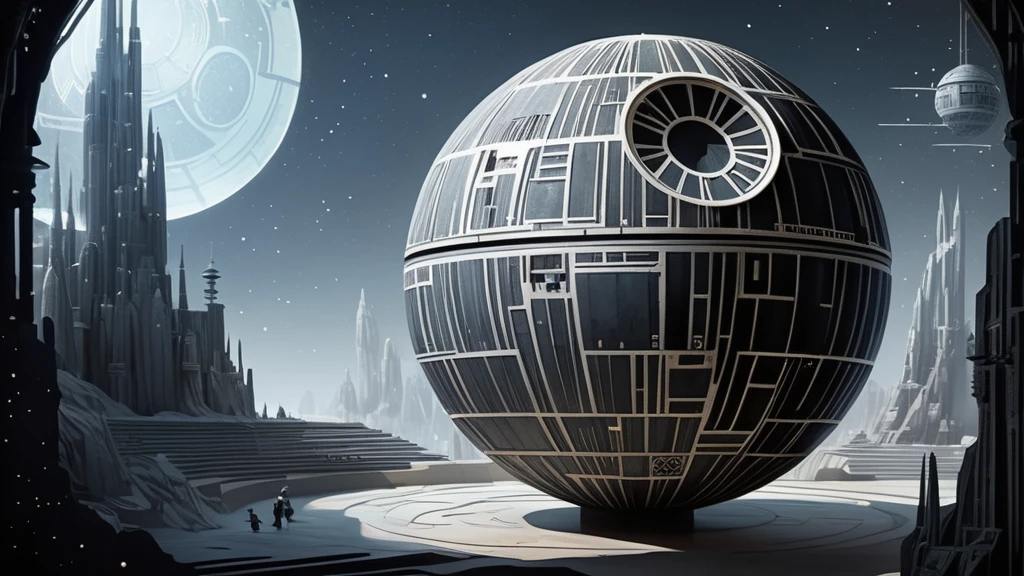 halalcsillag DeathStar Star wars 1